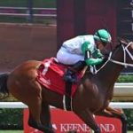 Mythical del venezolano Jorge Delgado reta a Tessellate en la Sophomore Fillies Sprint Stakes