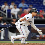 Javier Sanoja estuvo efectivo en la victoria de los Marlins