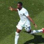 Dembélé marca el segundo hat-trick más rápido en la historia de los mundiales