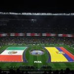 Homenaje a las víctimas de los terremotos en Venezuela en el México vs Ecuador