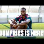 Denzel Dumfries completa su primer entrenamiento con el Real Madrid