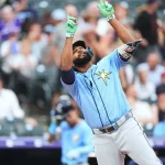 Caminero despachó par de jonrones con Tampa Bay