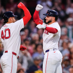 Wilyer Abreu la saca en la blanqueada de los Red Sox